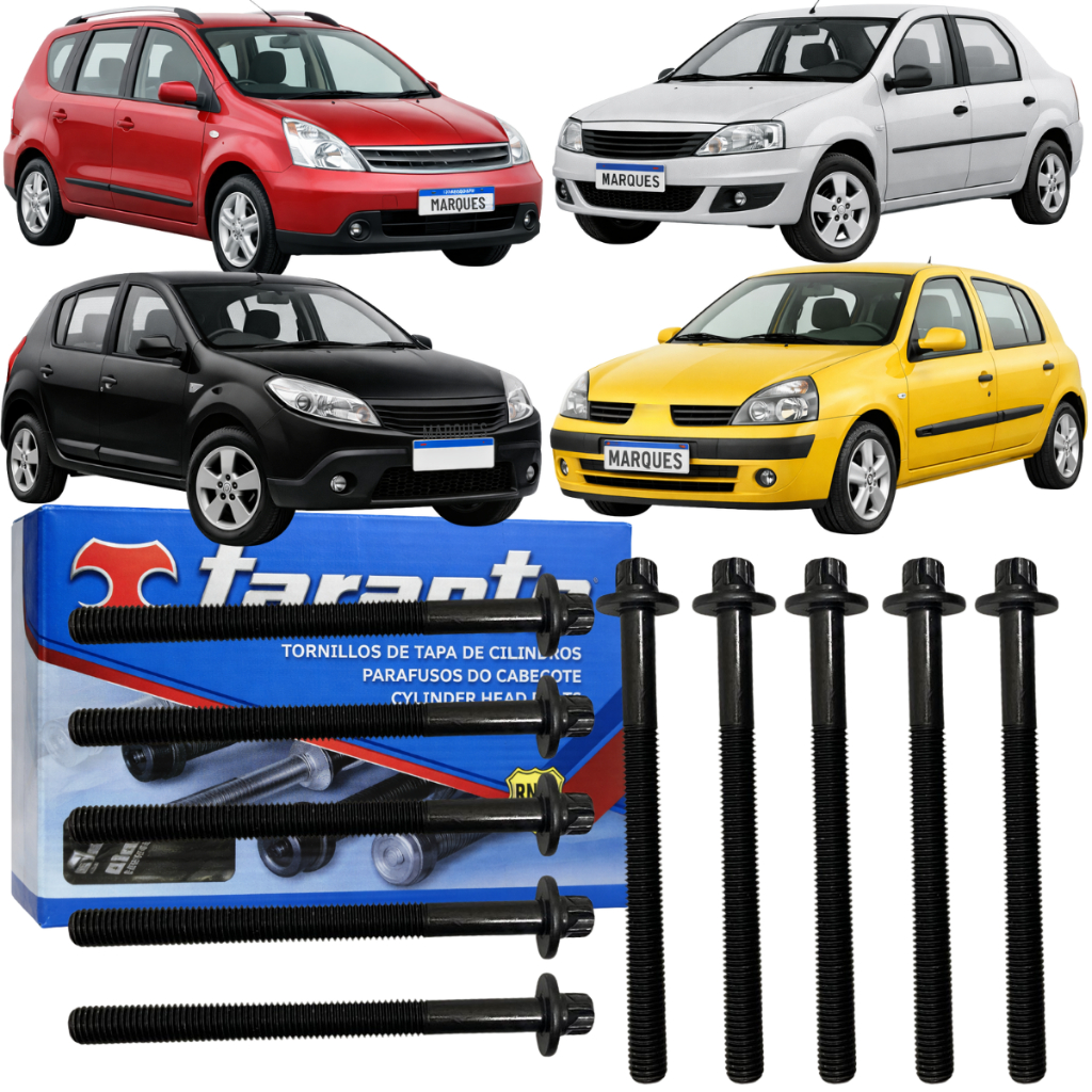 Kit Parafuso De Cabeçote Para Motores Renault 1.6 16v K4m
