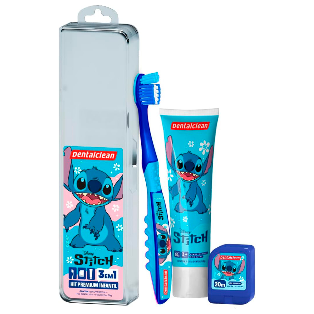 Kit Bucal Infantil Lilo Stitch - Dentalclean