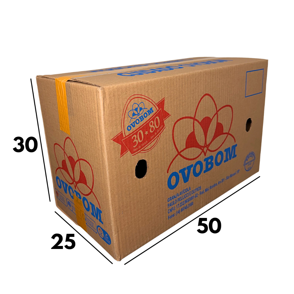 Caixas de Papelão 50 x 25 x 30cm (C x L x A) Kraft Reforçada - Mudança  Embalagens  Mercadorias /
