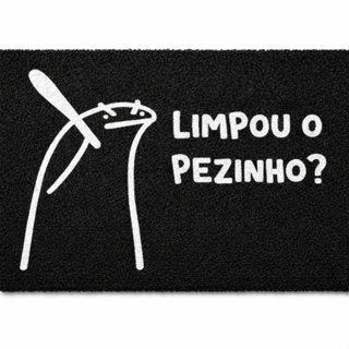 Tapete Porta de Entrada Limpou o Pezinho? Capacho Antiderrapante Lavável Interno/Externo em Oferta na Shopee