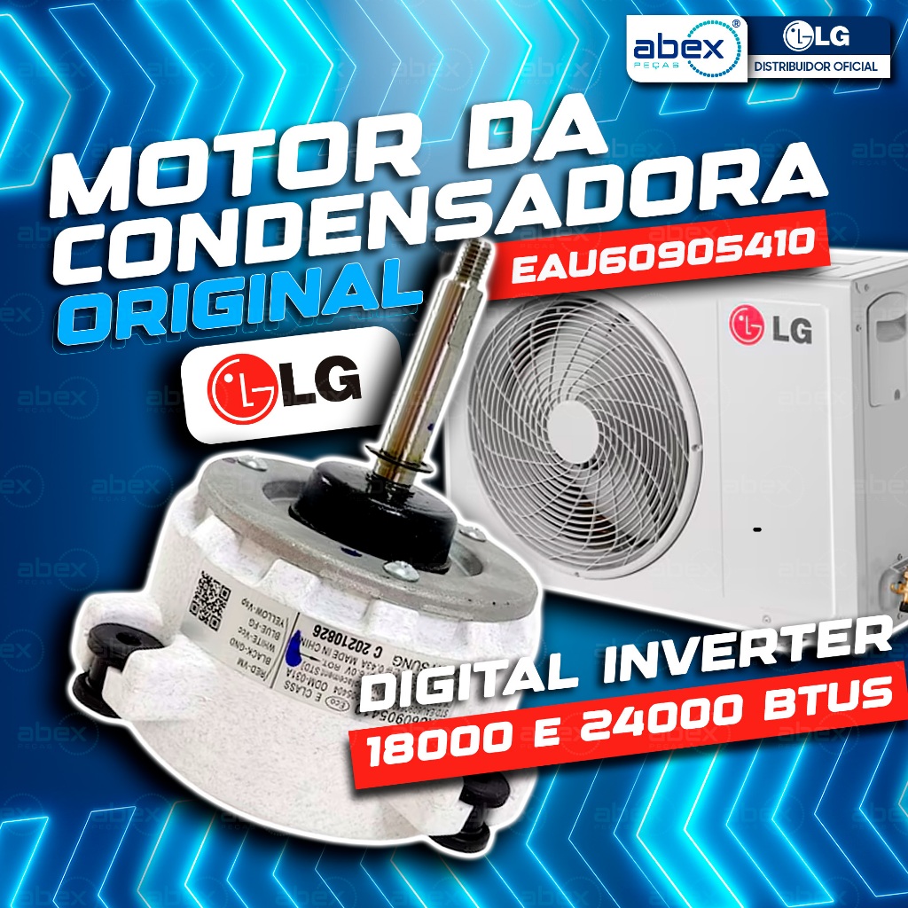 Motor Ventilador Condensadora LG Original: Motor da Condensadora Para Ar Condicionado 9000