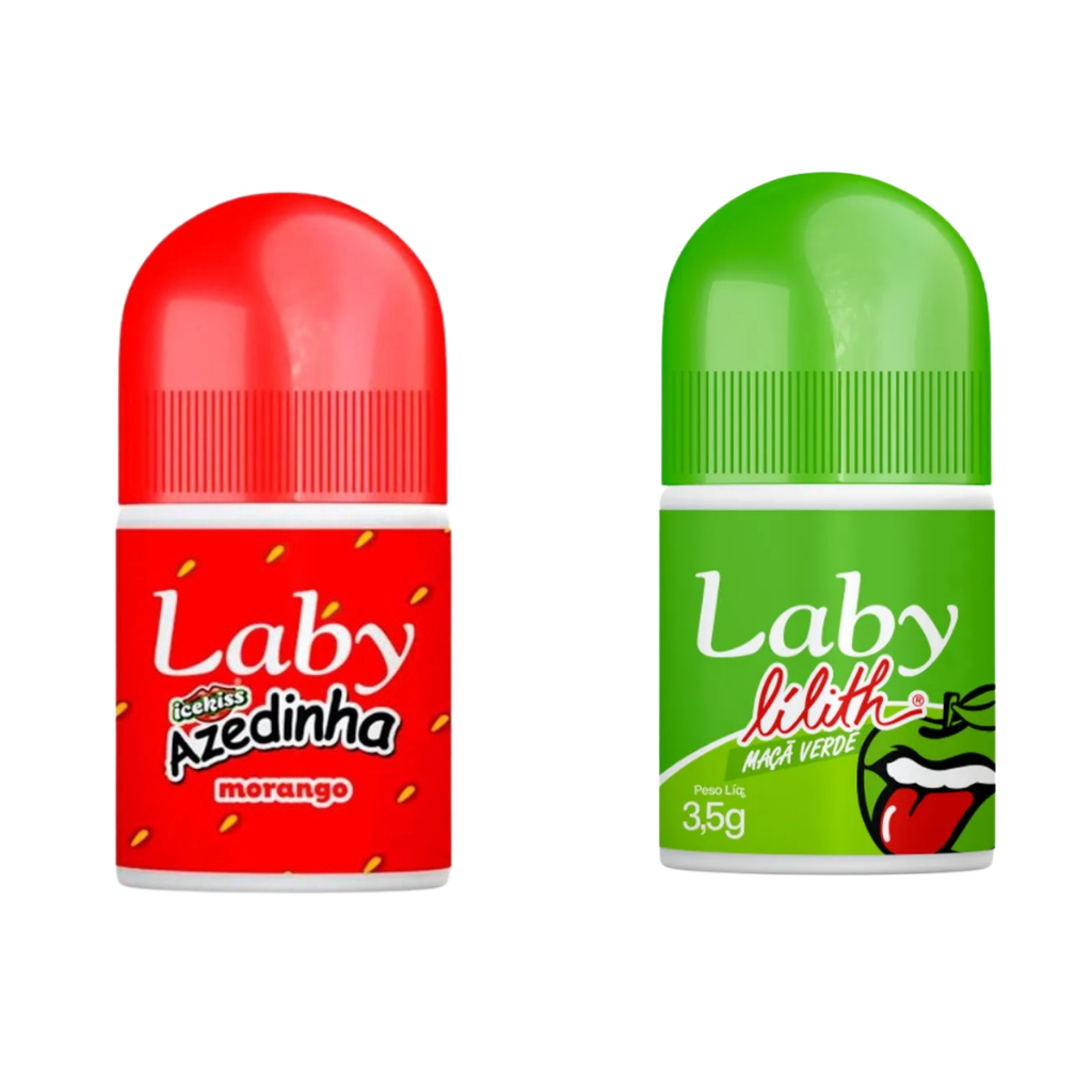 Hidrante Labial Lilith Maça Verde e Morango Azedinha Laby em Oferta na Shopee