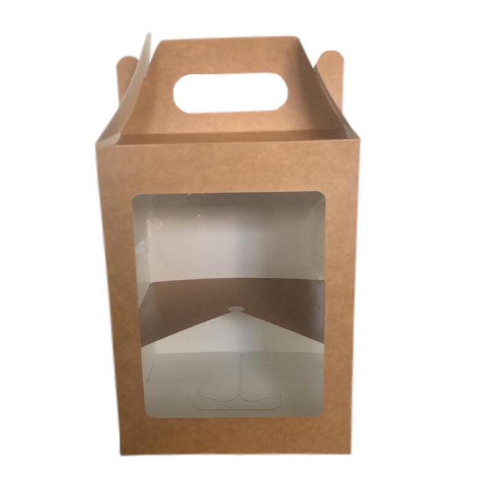 10 Caixas Para Taça Gourmet Kraft- 16x16x21,5cm- Cx0043