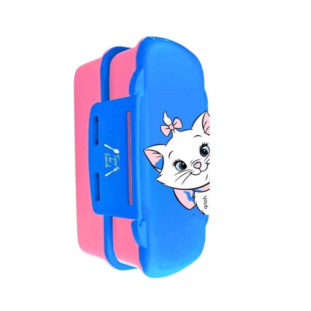 Marmita Lancheira Da Gatinha Marie 2 Potes Personalizada Infantil Menina C/Talher Envio Rapido