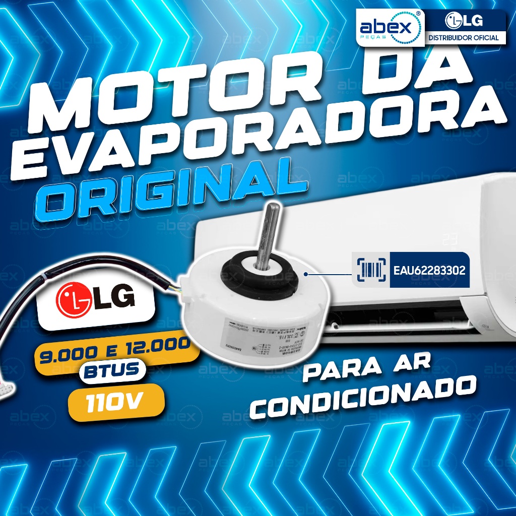 Motor Evaporadora Ar Condicionado LG EAU62283302 S4NQ12JA3WF Dc162v (sic-37cvj-b630-2) Original