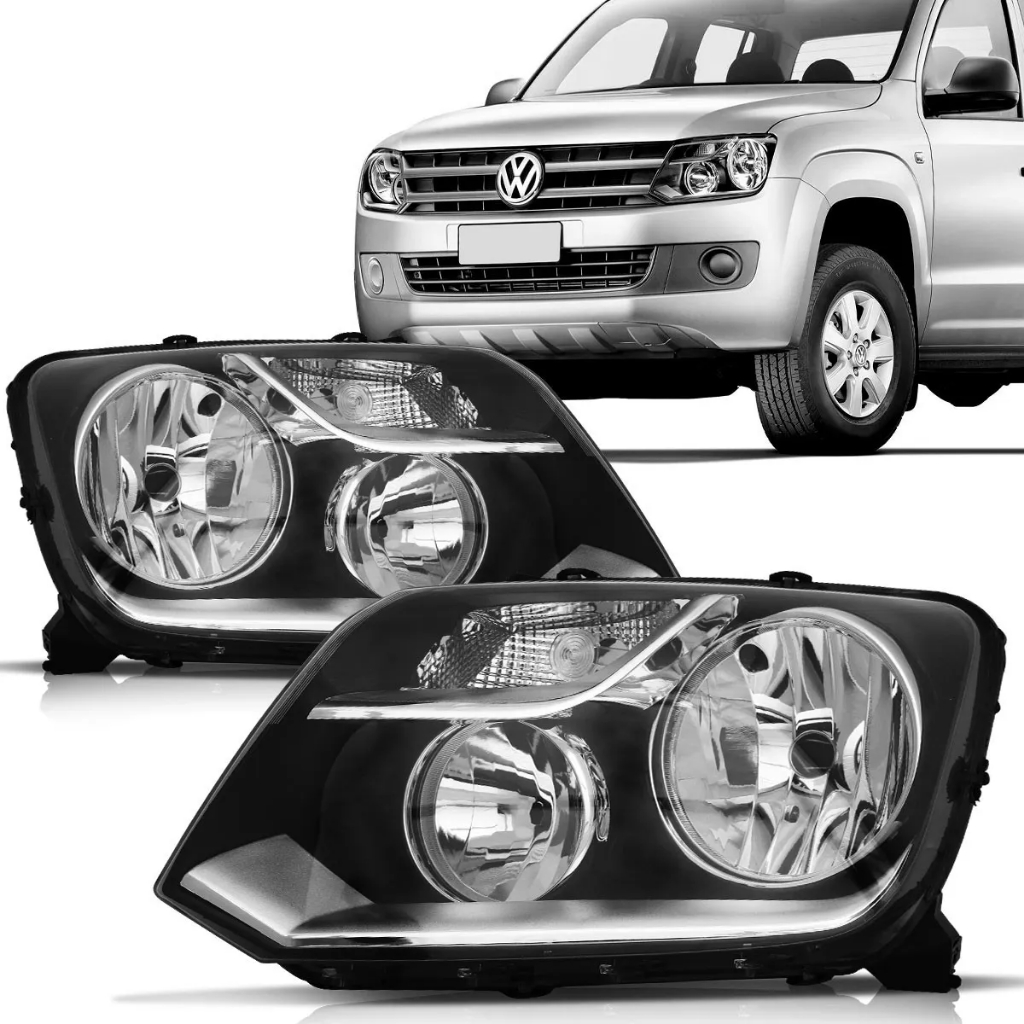 Farol Amarok 10/14 Mascara Negra - (LADO DIREITO OU ESQUERDO)