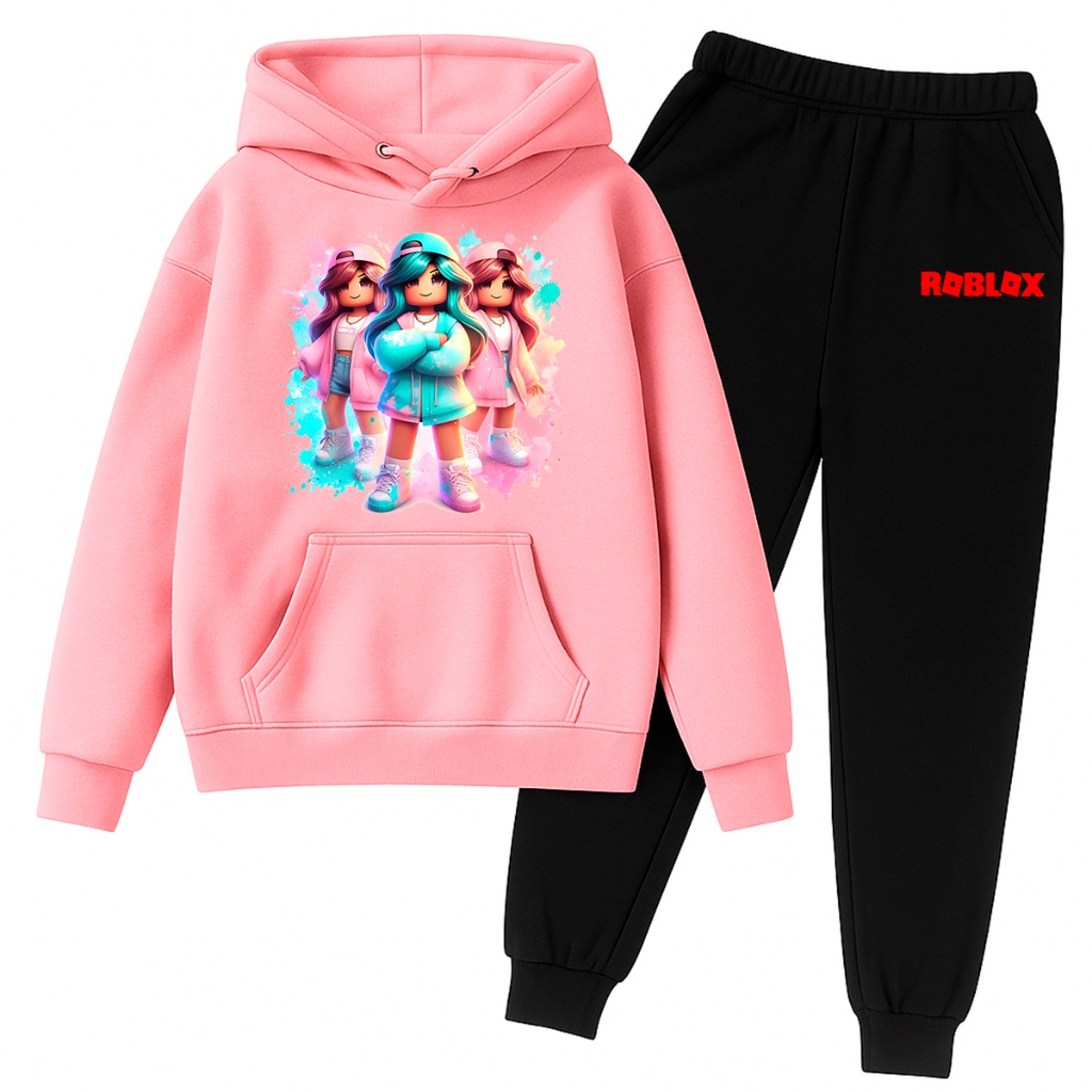 Conjunto de Moletom Infantil Jogo Online Menina Gamer