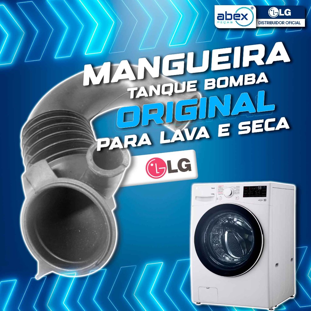 Mangueira do Tanque Lava e Seca LG WD1485AT AAS72949401 MAR61841701 Original