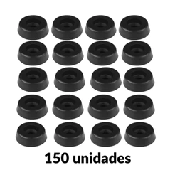 Kit 150 Pé De Borracha Pvc Pequeno P Caixa De Som