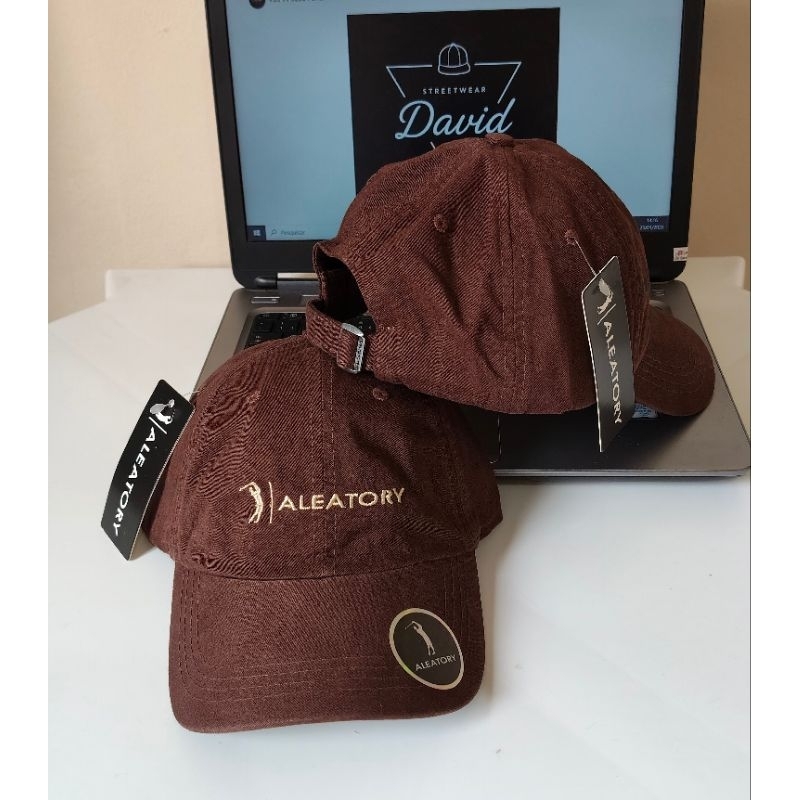 Boné Aleatory Lavado Aba curva Fecho ajustável