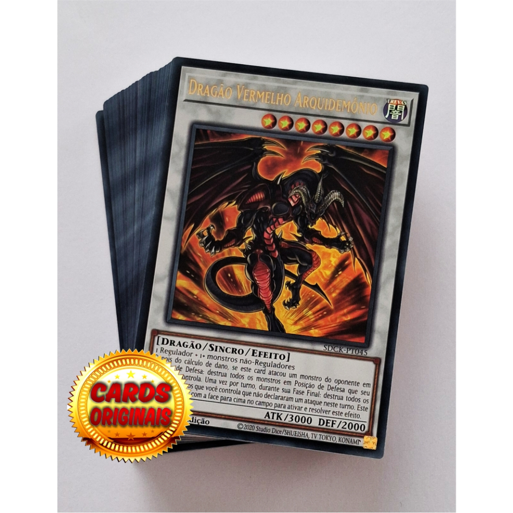 Yugioh Deck  Red Dragon - Cartas Originais