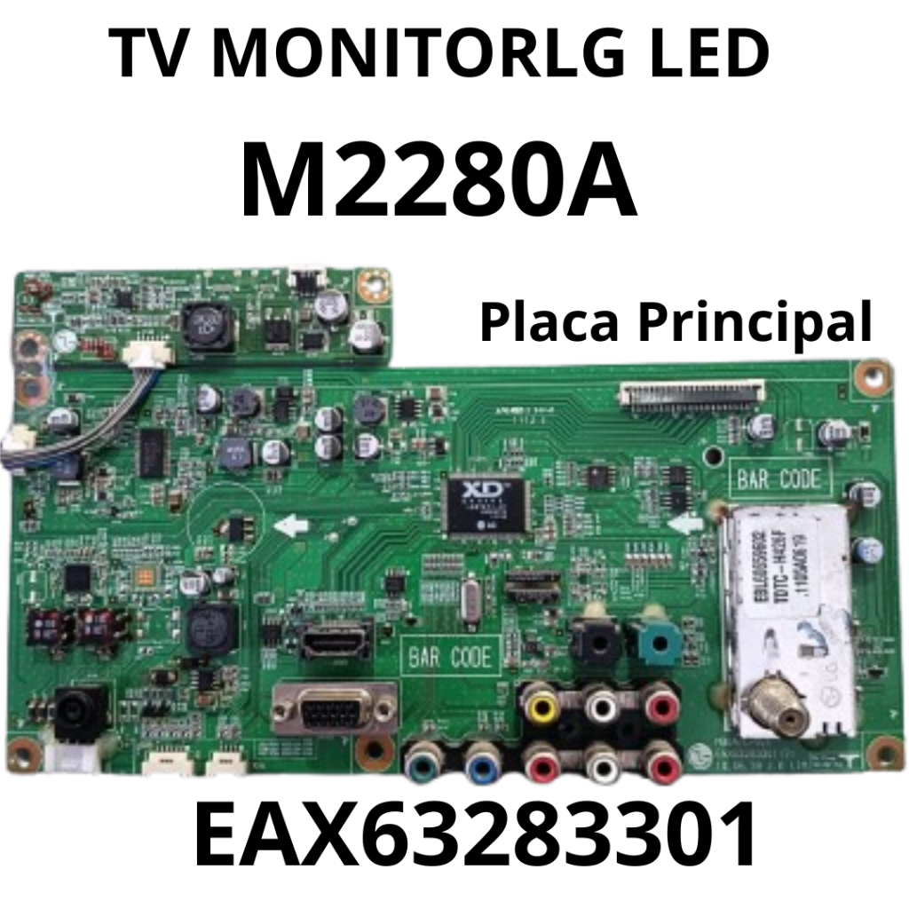 2935 Placa Principal para tv Monitor LED LG Modelo: M2280A