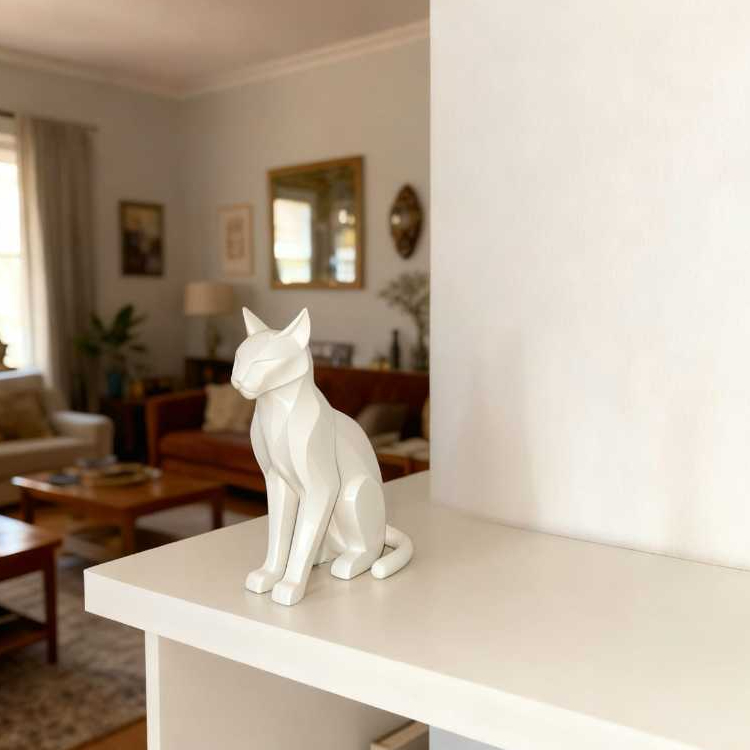 Decoração  de casa   gato felino   Objeto Decorativo fofo  presente para sala, quarto, escritório