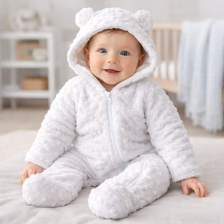 Macacão Inverno Bebê Urso Fofo 0 a 12 meses Quente Dias Frios em Oferta na Shopee