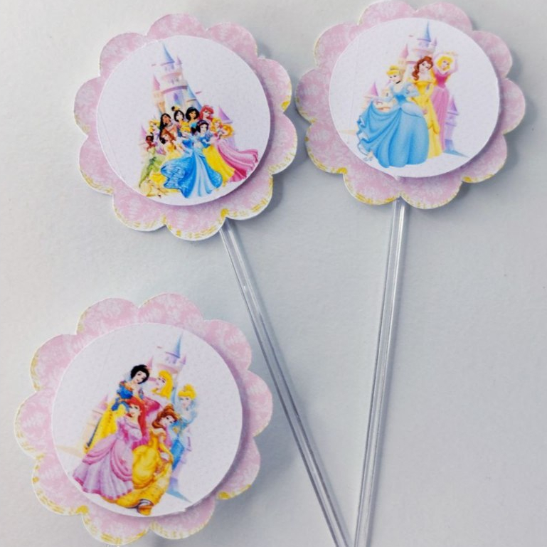 Topper de Doces PRINCESAS Personalizados /Lembrancinha de Festa /Aniversário