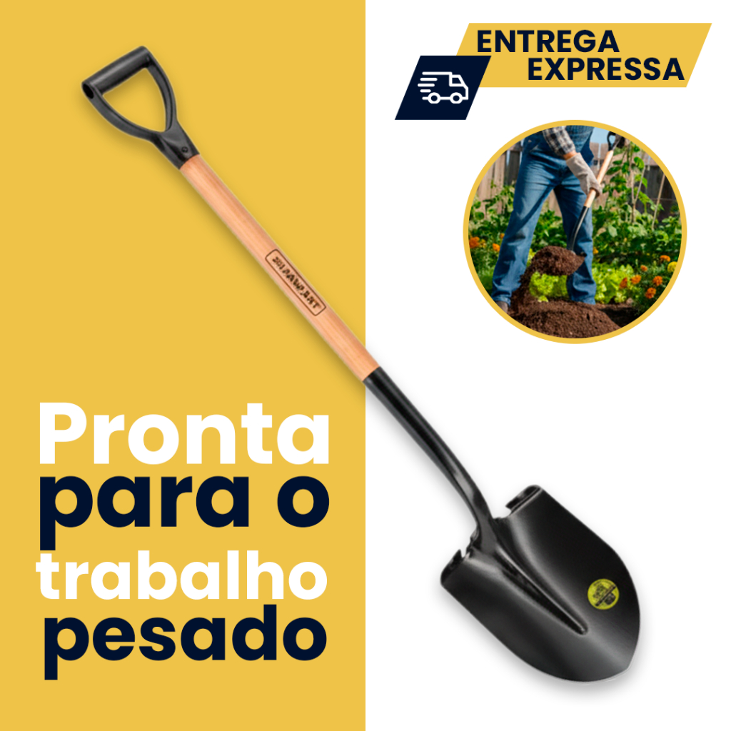 Pá De Bico Cortadeira 3 Cabo Reto 1,20M Resistente Famastil Duravel