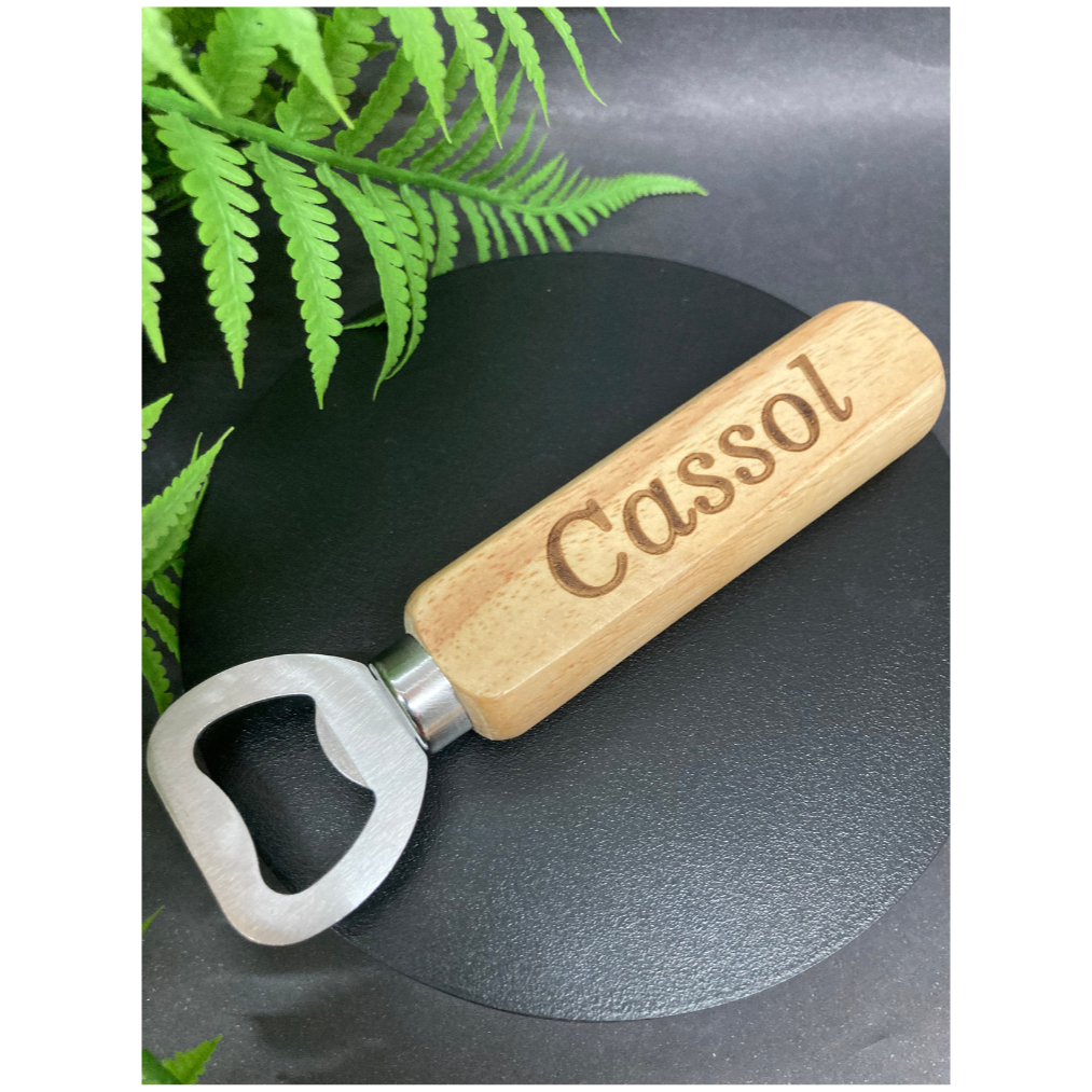 Kit 6 Abridores de Madeira Personalizado a Laser