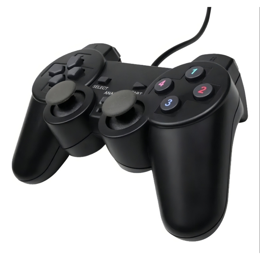 Controle Joystick Vc-302 Fio Usb Preto Compatível Windows Pc PS3
