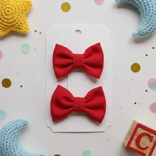 Dupla de laços de cabelo linho bico de pato com borrachinha antiaderente infantil em Oferta na Shopee