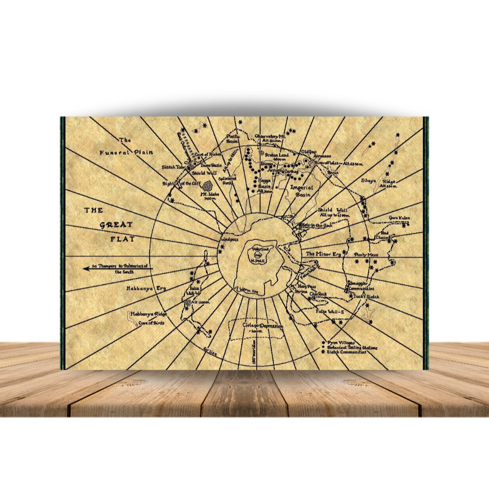 Quadro Placa Decorativa Poster Geek Mapa Duna Arrakis decoração 02