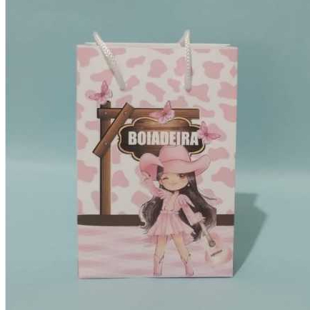 Sacolinha Surpresa Personalizada & Lembrancinha para Festas - Tema: .BOIADEIRA BABY -  PEGUE & MONTE.BOIADEIRA