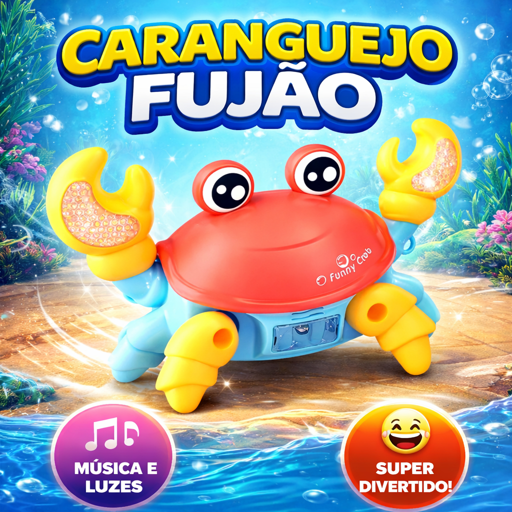 Toys Brinquedo Caranguejo Fujão Som Luz Musical e Movimentos Para Bebês Infantil Colorido em Oferta na Shopee