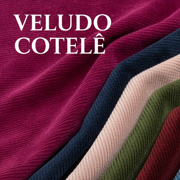 Tecido Veludo Cotelê ( 1m x 1,50m )
