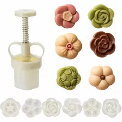 Carimbo Para Doces E Biscoitos Flores - Molde Profissional Para Confeitaria