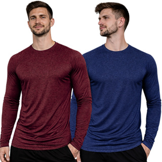 Kit 2 Camiseta Manga Longa Dry Fit Masculina Academia em Oferta na Shopee