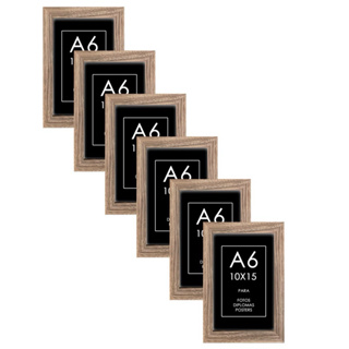 Kit 6 Porta Retrato 10x15 Quadro A6 Com Vidro Ou Acetato em Oferta na Shopee