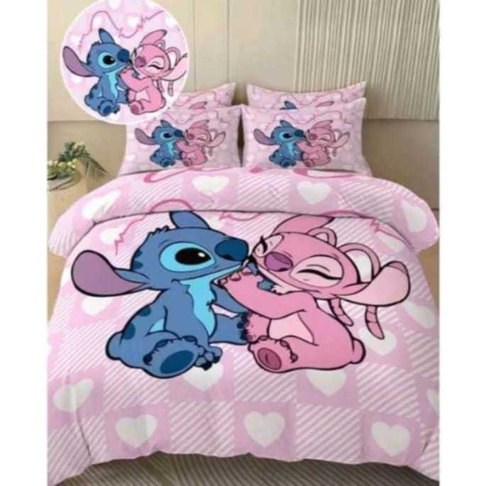 Edredom Infantil Solteiro  2 Pçs Algodão – Personagem Azul – Confortável