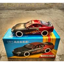 Toyota Supra JDM Grannas Racing - Time Drive - Escala 1:64 – Diecast Clássico Colecionável - Vermelho ou Prata