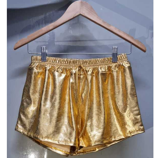Short Metalizado Feminino Tendência Moda Verão Carnaval 2026 — imagem 2 de 2