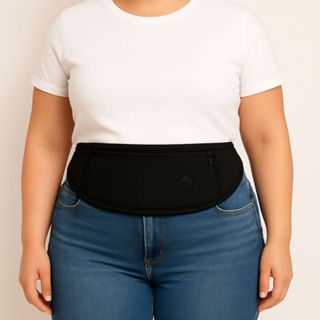 Pochete Plus Size Anti-Furto Discreta: Neoprene Impermeável. Leve Essenciais e Passaporte. em Oferta na Shopee