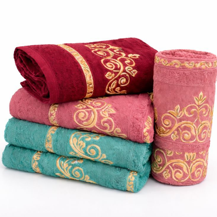 Kit 5 Toalhas de Banho 100% Algodãao Premium Atoalhas Felpa Macia e Absorvente em Oferta na Shopee