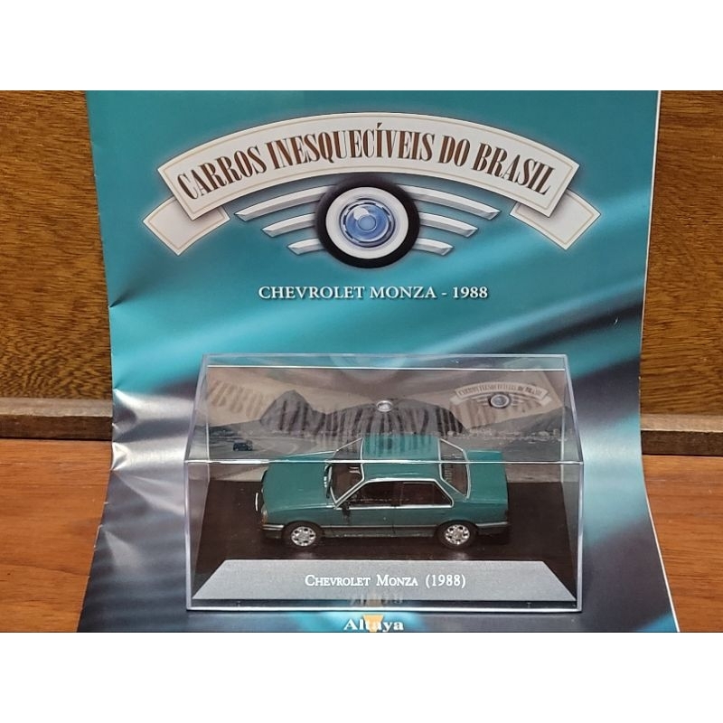 Chevrolet Monza 1988 - Coleção Carros Inesquecíveis do Brasil - Carrinho Miniatura 1/43