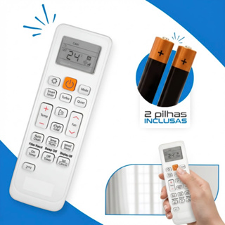 Controle Remoto Para Ar Condicionado Samsung Split Virus Doctor Inverter + 2 Pilhas - Montza em Oferta na Shopee