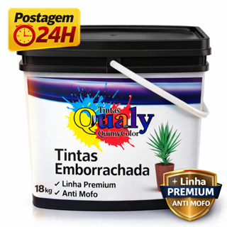 Tinta Borracha 18kg Líquida Qualy Laje Paredes Reboco Super Proteção Impermeável Envio 24H em Oferta na Shopee