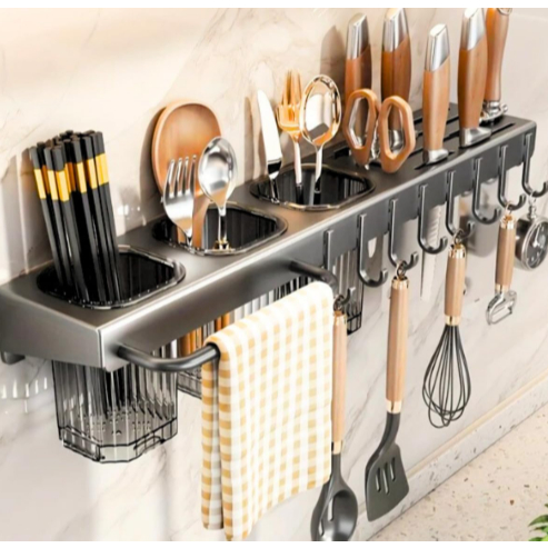 Suporte Para Armazenamento de Facas Ganchos Talheres Utensílios de Cozinha de Ferro