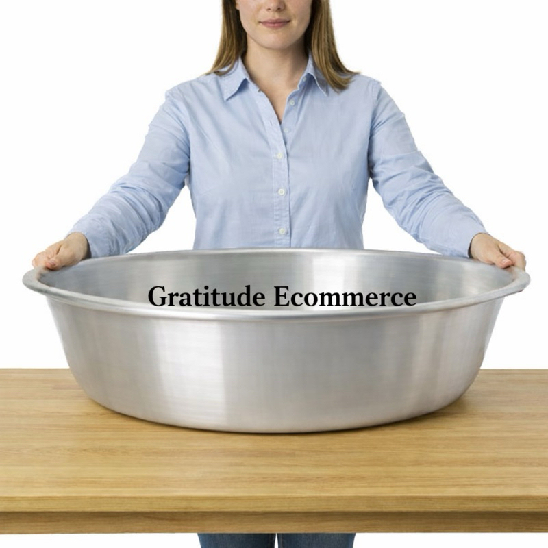 Bacia 34 Litros Super Grande de Alumínio Reforçada N 70 ou N 50 a Sua Escolha