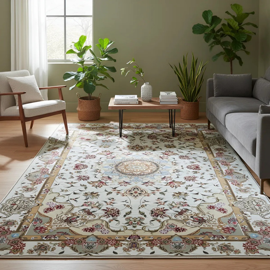 Tapete Belga 2,00 x 1,50 Luxo Sala Elegante sem Pelos Oferta