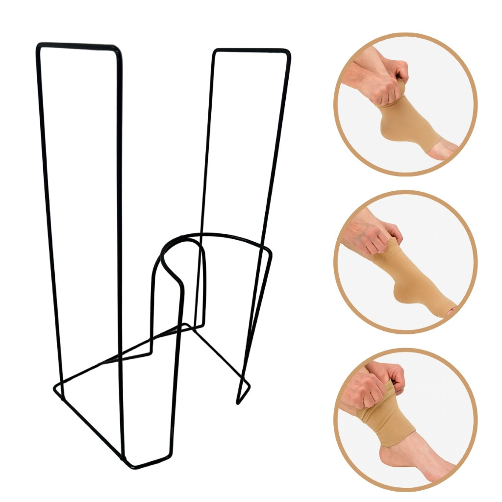 Suporte Deslizador para Vestir Meia de Compressão Sem Esforço - Idosos - Gestantes -Aço Com Pintura Eletrostática em Oferta na Shopee