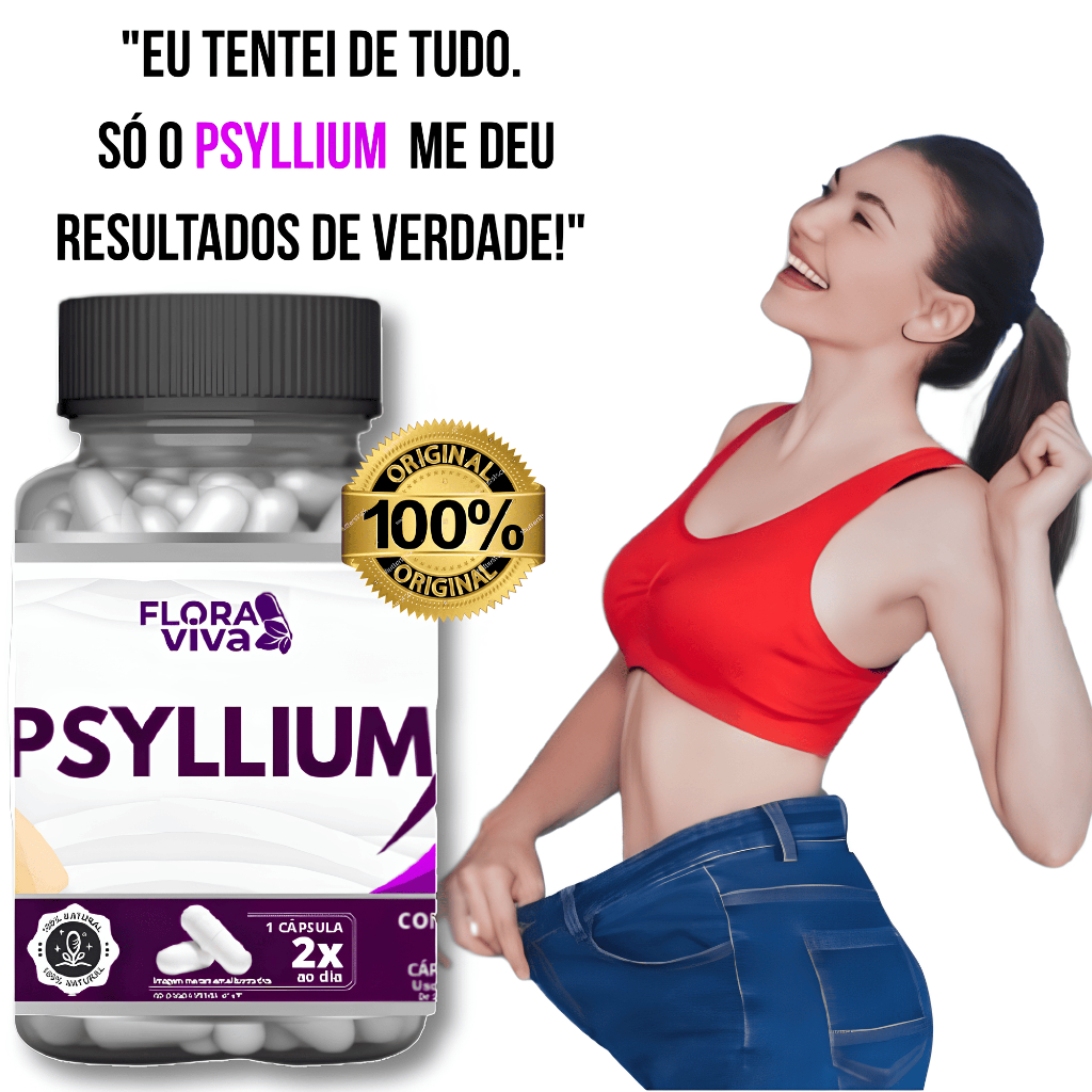 PSYLLIUM 100% PURO 500 Mg |Original| Flora Viva em Oferta na Shopee