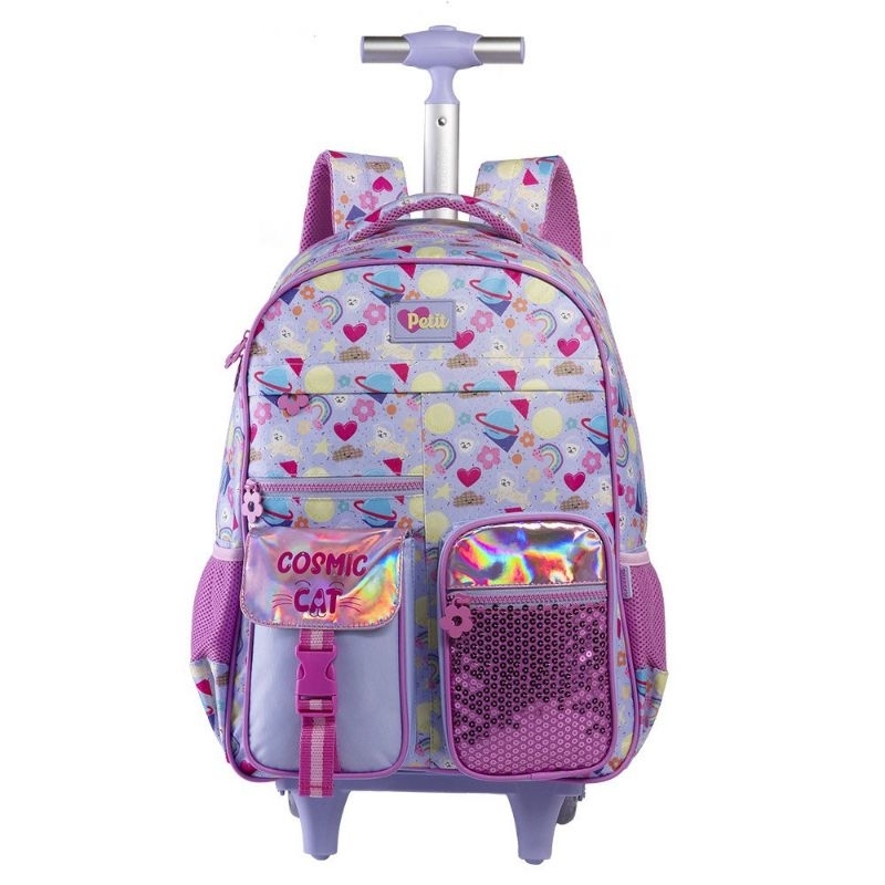 Mochila de Rodinhas  Alças Tween Cosmic Cat On My Way!