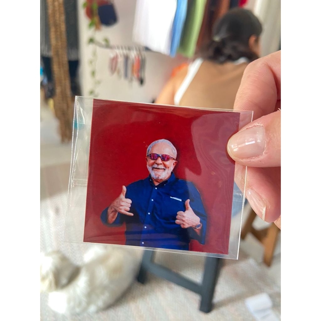 Ima de geladeira Lula - Imã Lula - Presente - Meio Amarga