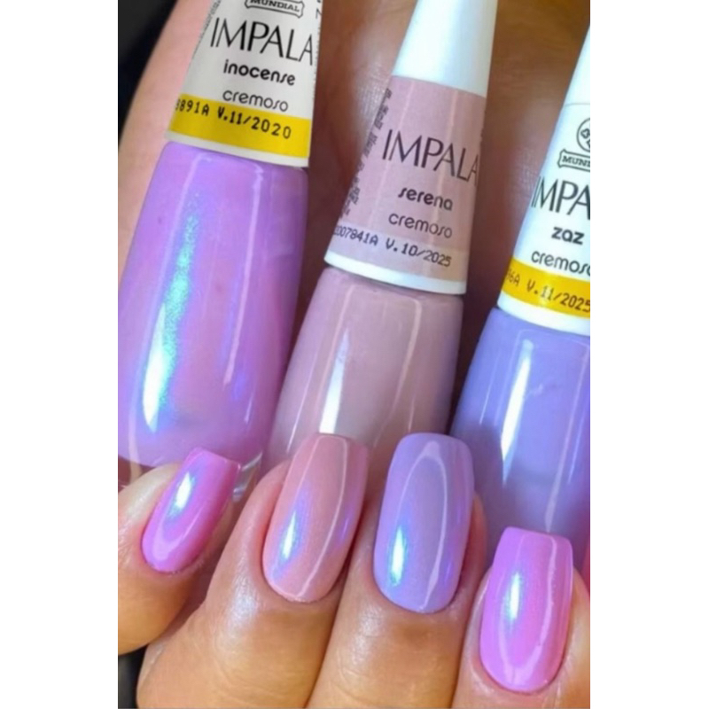Kit de Esmaltes Impala Roxinho Rosa Perolado Clássicos Mais Vendidos Atacado