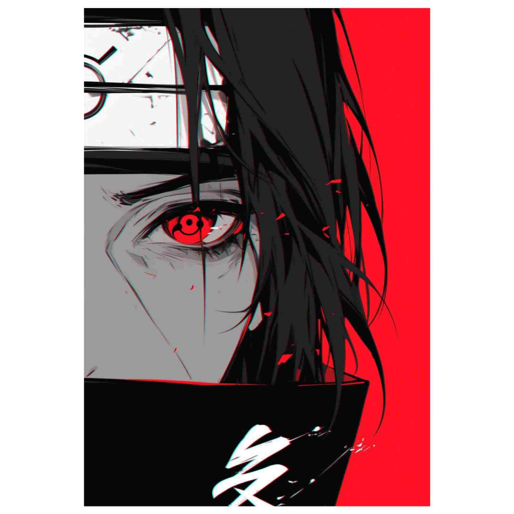 KIT 3 Adesivo Capa Caderno Itachi uchira akatsuki naruto shippuden Anime Volta às Aulas Escola