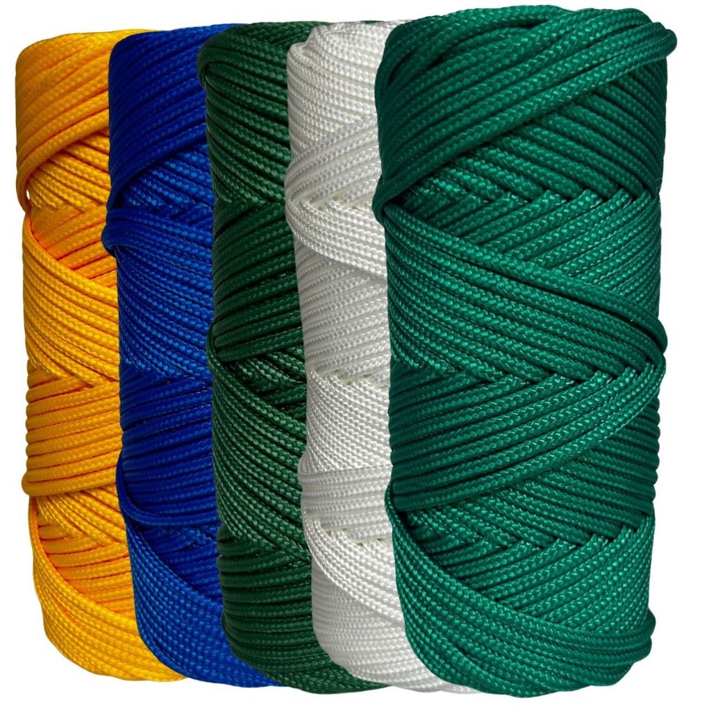 Corda Náutica de Polipropileno 3mm Kit 5 Cores com 50 metros em Oferta na Shopee