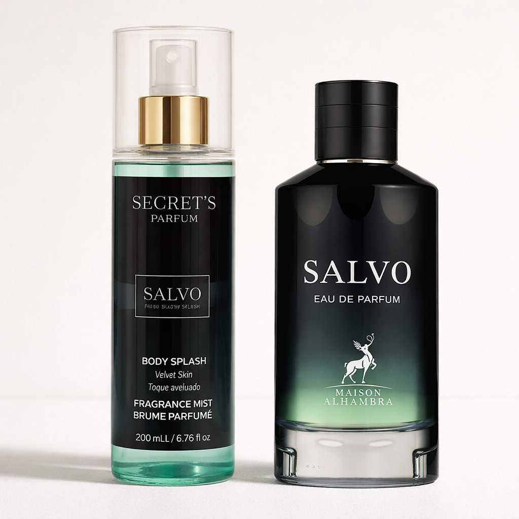 Kit até 2 Body Splash Salvo 200ml Secret's Parfum - Aroma Cítrico, Lavanda Forte Fixação, Masculino em Oferta na Shopee