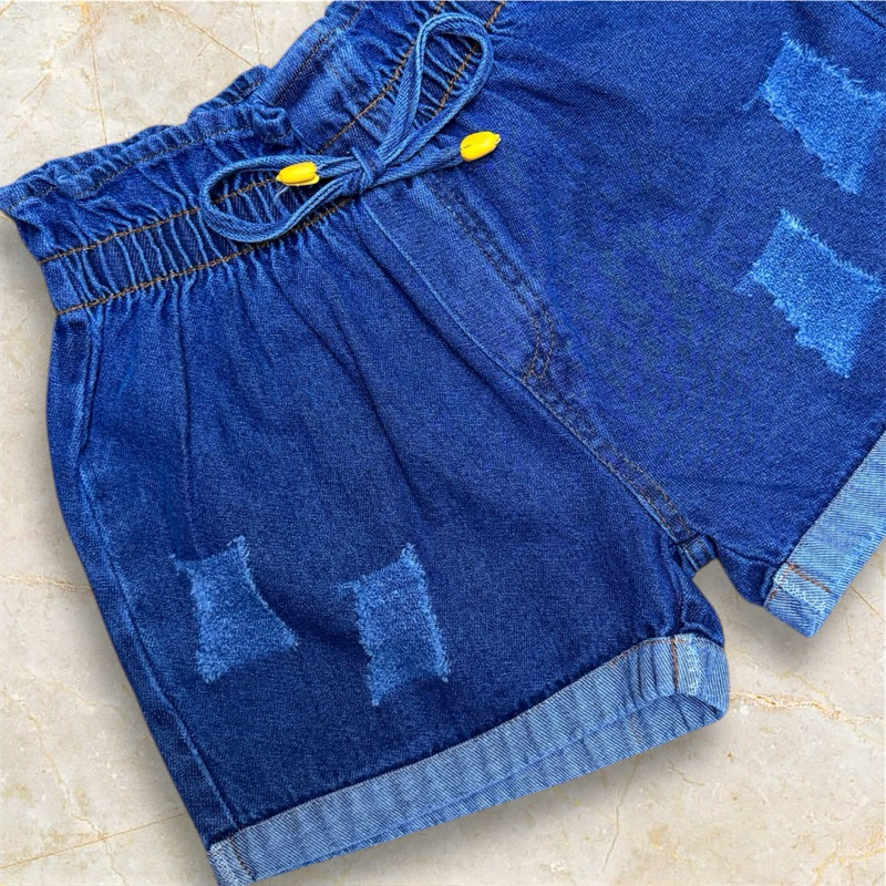 short jeans menina infantil moda juvenil cos elastico 6 ao 16 anos em Oferta na Shopee